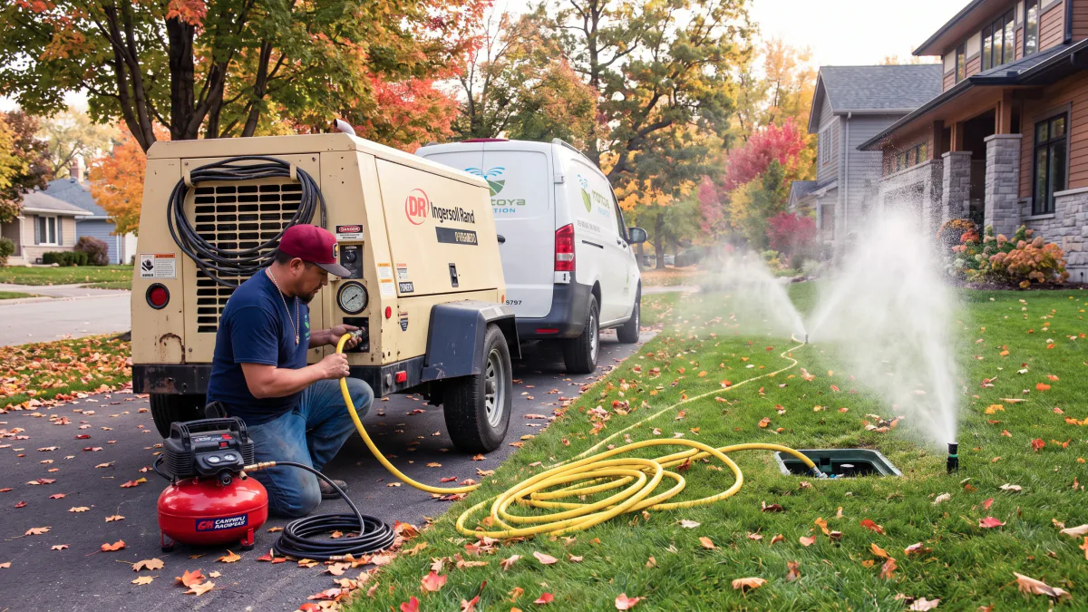 Why Shop Compressors Fail at Sprinkler Blowouts: The CFM Truth
