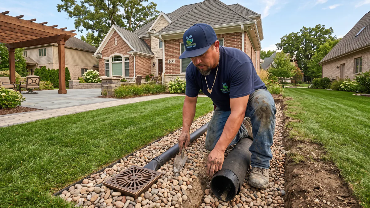French Drains vs. Downspout Extensions: Stopping Yard Flooding in Naperville